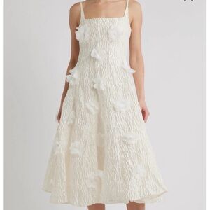 NWT Petunia Bloom Sleeveless Satin Midi Dress